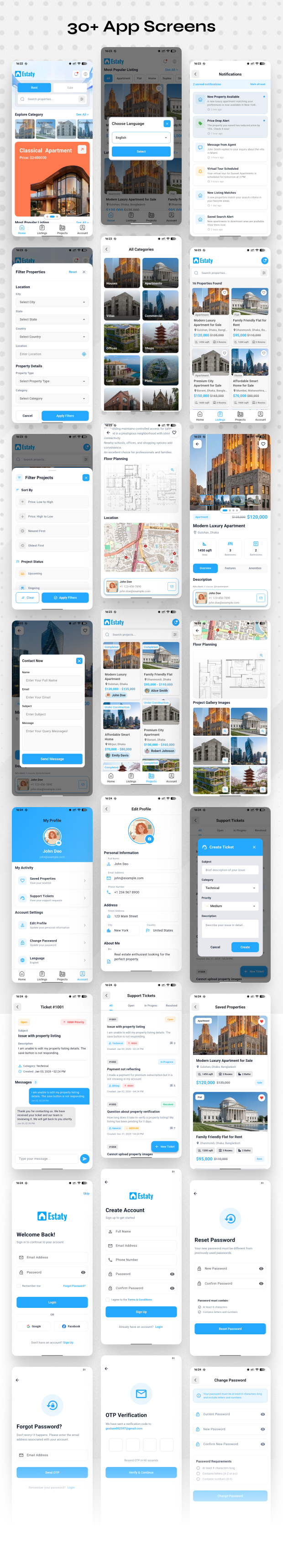 Estaty - Real Estate Flutter App UI Kit